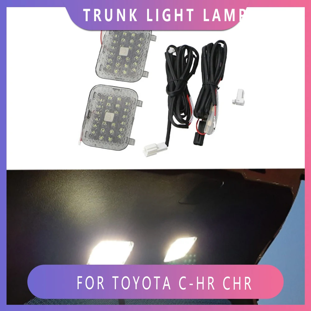 

2Pcs/Set 12V Car Trunk Light Lamp Fit for Toyota CHR C-HR 2016 2017 2018 2019 2020 Auto Roof Reading Lights Signal Lamp