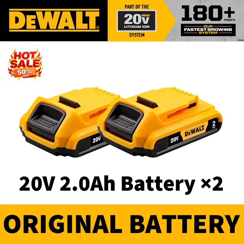 DeWALT XR 100% Original Battery 18V/20V/60V 2Ah 5Ah 6Ah 9Ah DCB200 DCB202 DCB205 DCB206 DCB209 DCB609 Power Tool with Charger image 3