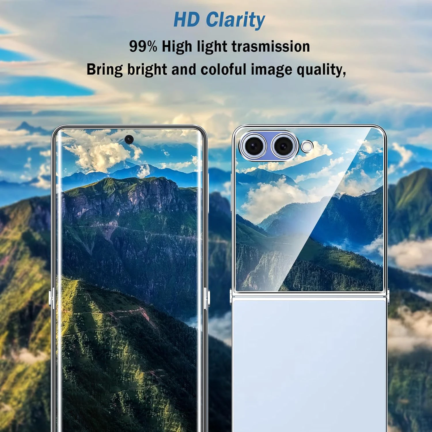 For Samsung Z Flip 7 Inner & Outer Screen Protectors Tempered Glass Protective Film for Samsung Galaxy Z Flip 7 Hydrogel Film - Image 6