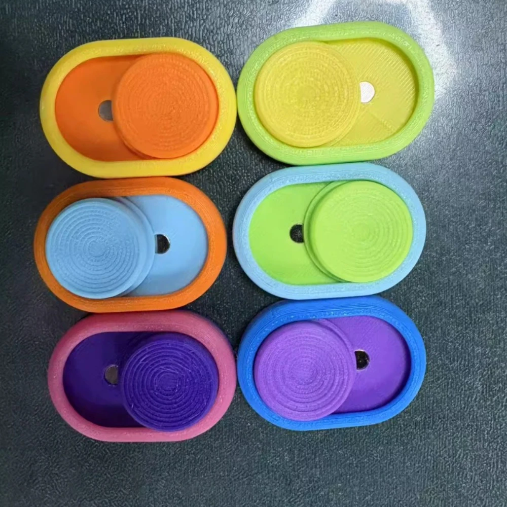 

6pcs/set Magnetic Slider Fidget Toys Textured Slider Sensory Magnetic Fun Toy for Relieving Anxiety Stress Decoration Crafts