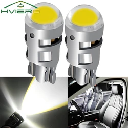 2X T10 Otomatik Sinyal Lambası Beyaz LED COB Ampul W5W Araba Kapı Gösterge Işığı Okuma İç Gümrükleme Yedekleme Ters Plaka