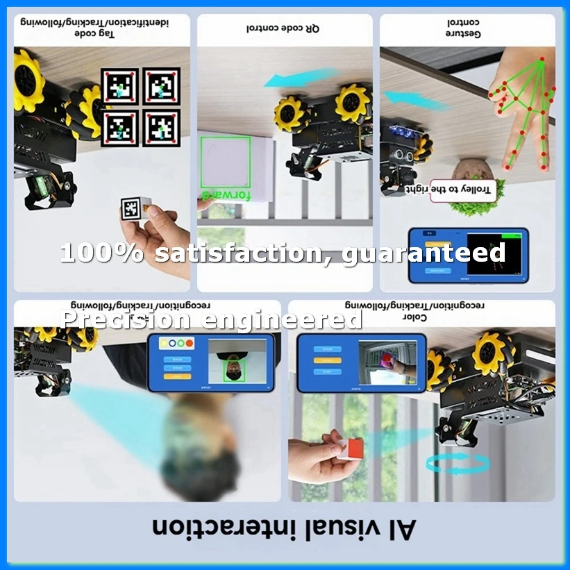 Raspbot V2 AI Vision Robot Car Kit with Camera Mecanum Wheel Toy Educational DIY Python Programming for 5-ABWO