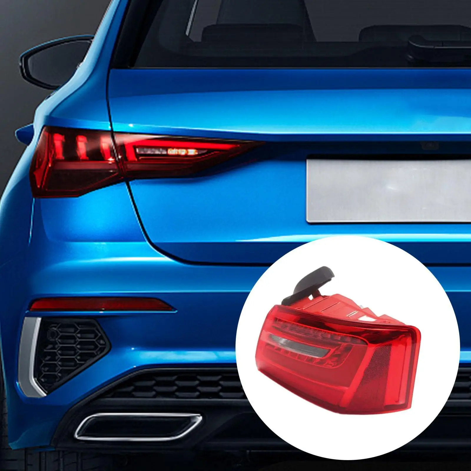 

LED Car Tail Light Red and Amber Rear Brake Lamp Easy Install Auto Replacement for Audi A6 C7 2012 2015