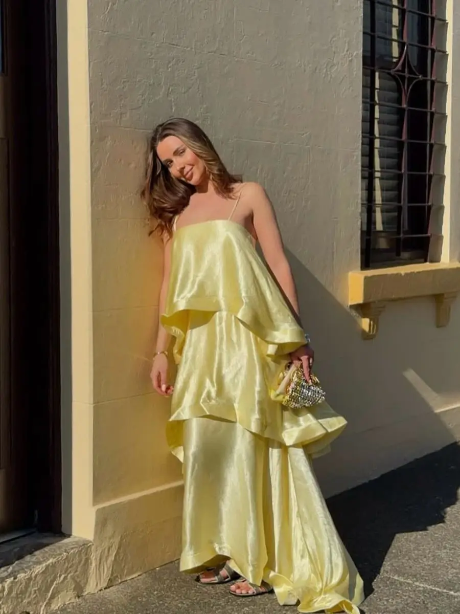 custom-satin-thin-strap-long-dress-prom-gown-women's-dress-flowy-layered-ruffle-wedding-guest-beach-vacation-dress