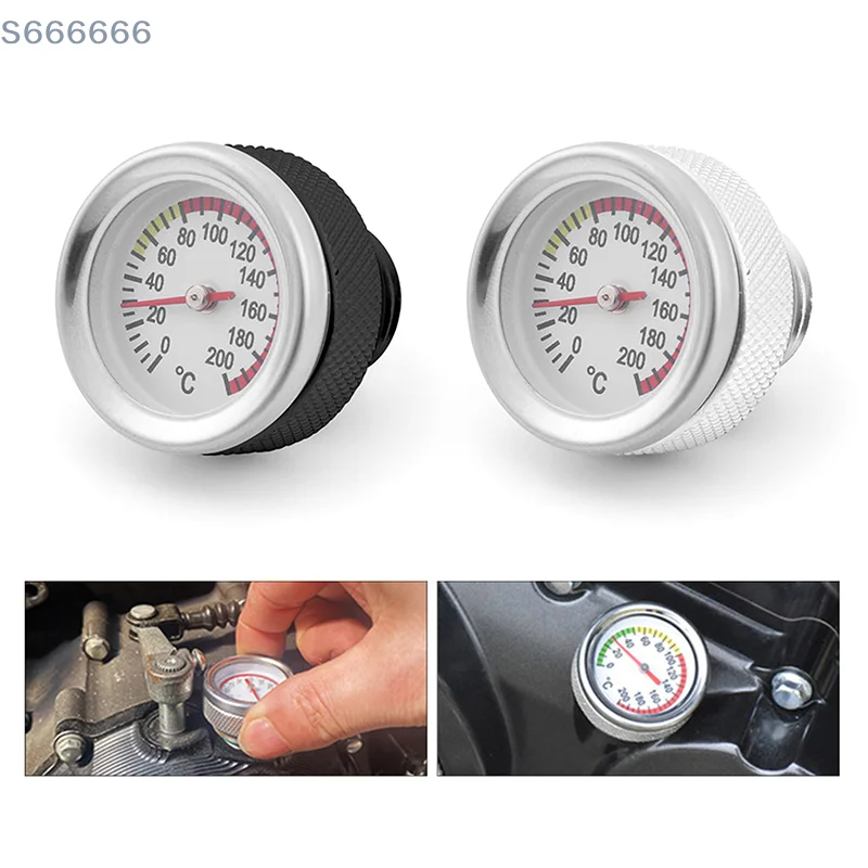 

Precision Engineered Motorcycle Fuel Lid with 0-200℃ Oil Temp Reader