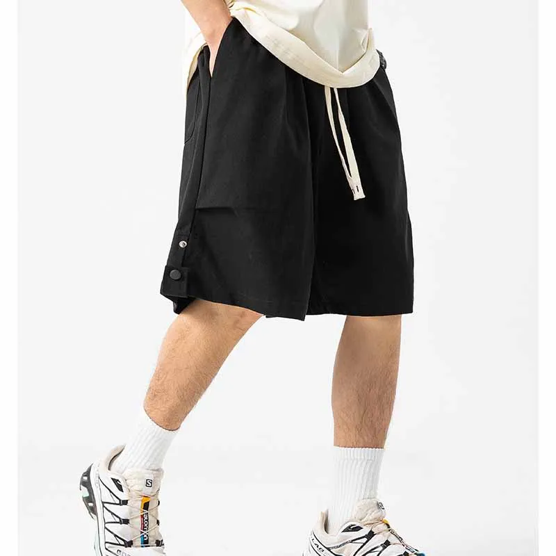 

Casual Outdoor Orts Men's Neutral Summer 2025 Faion Trend Versatile Comfortable Straight Leg Elastic Waist Mid Waist Ort Length