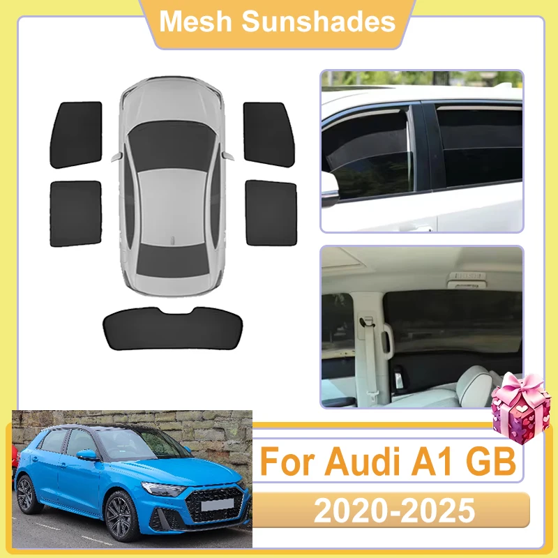 

For Audi A1 GB Accessories 2020-2025 Car Window Sun Shade Screen Cover Anti UV Visors Heat light Shield Sun Baffle Net Parasol