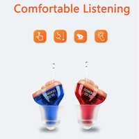 Hearing Aids J20 Micro Wireless Mini Size Invisible Ear Sound Amplifier Audifonos for Deafness/Elderly Adjustable Drop Shipping