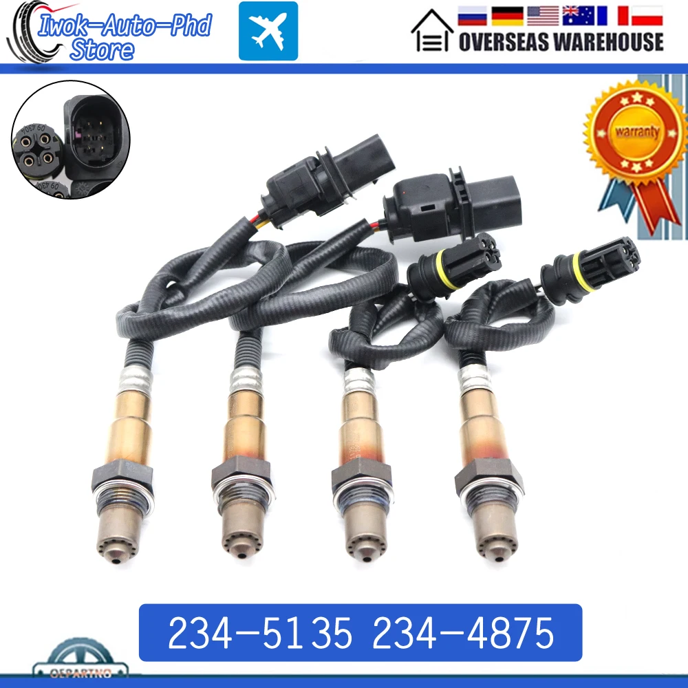 

234-5135 234-4875 Car Front Rear Upstream Downstream Air Fuel Ratio Lambda O2 Oxygen Sensor for BMW M3 4.0L 2008-2013 7590713