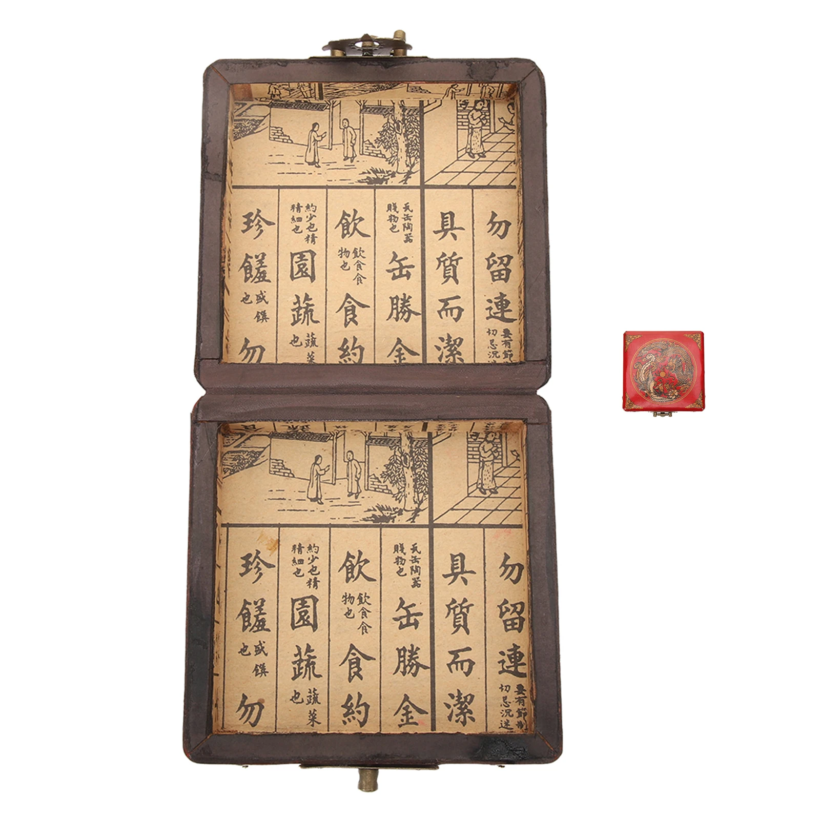 

Chinese Style Wood Jewelry Box Design Storage Case Trinket Organizer Keepsake Box for Rings Earrings Wood Jewelry Boxes