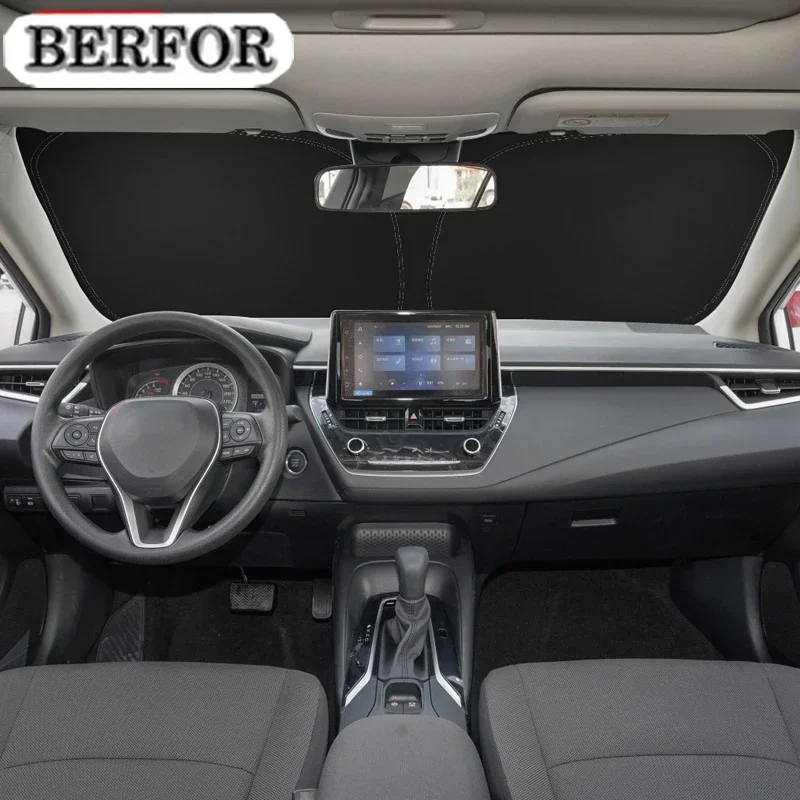 

Car Styling For Toyota Corolla E180 E210 2015-2023 Nano-Insulat Windshield Sunshade Front Window Sun Shade Visor Auto Interior