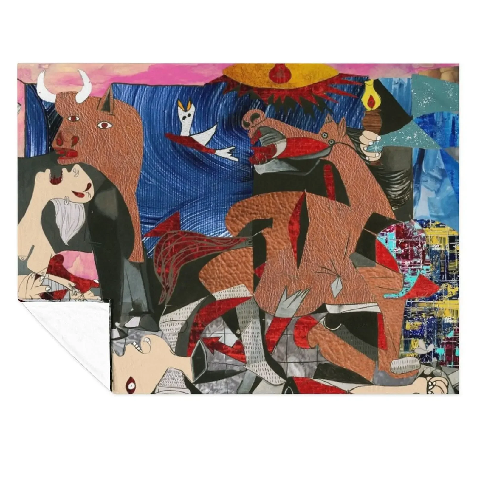 

Guernica in color Throw Blanket sofa bed Picnic Decorative Sofas Thermal Blankets