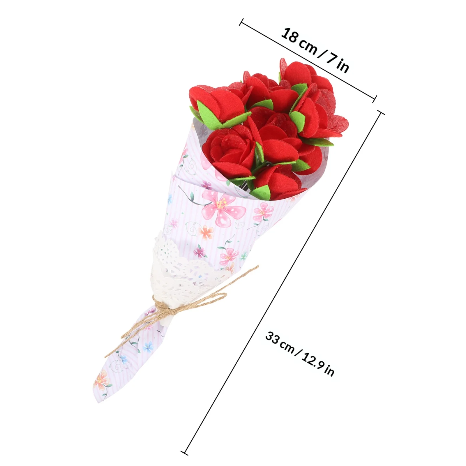 2Sets Unique DIY Bouquet Craft Material Kids Hand-Making Bouquet Coordination Improvement DIY Flower Accessory for Creative Play