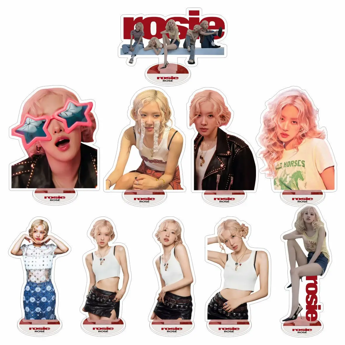 KPOP ROSE APT SOLO Album Acryl Standfigur ROSIE Foto Desktop Ornamente KPOP Fans Sammlung Geschenke Star Surrounding