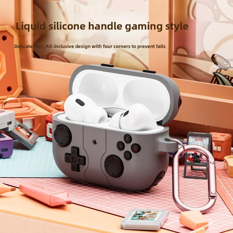 

Suitable for Appleairpodspro3Headphone Protective Case Game Console Silicone Caseairpodspro3Protective Sleeve