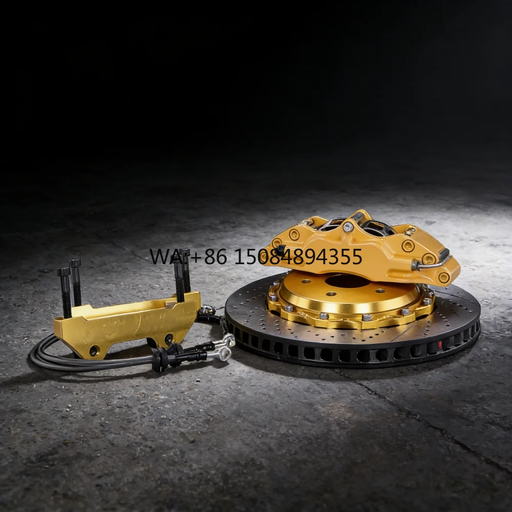 

4 6 8 pot caliper set, upgraded auto brake system with big brake rotors and discs for universal vehicle performance modification