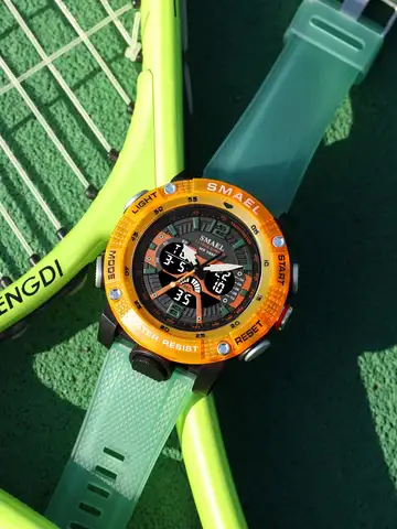 Sport Watches Men SMAEL Waterproof Analog Digital Quartz Wristwatches Male Fashion Stopwatch Alarm Clock 8058 Man Watch 2023 New