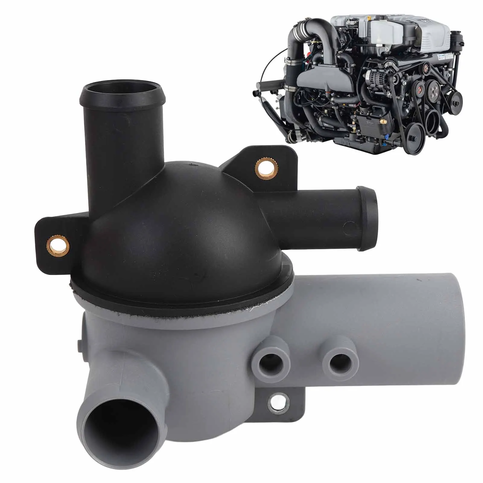 

Water Housing Assy Distributor With Manual Drain Plug 863631T1 For MerCruiser Stern Drives 4.3 5.0 5.7 6.2L V6 V8 Engines