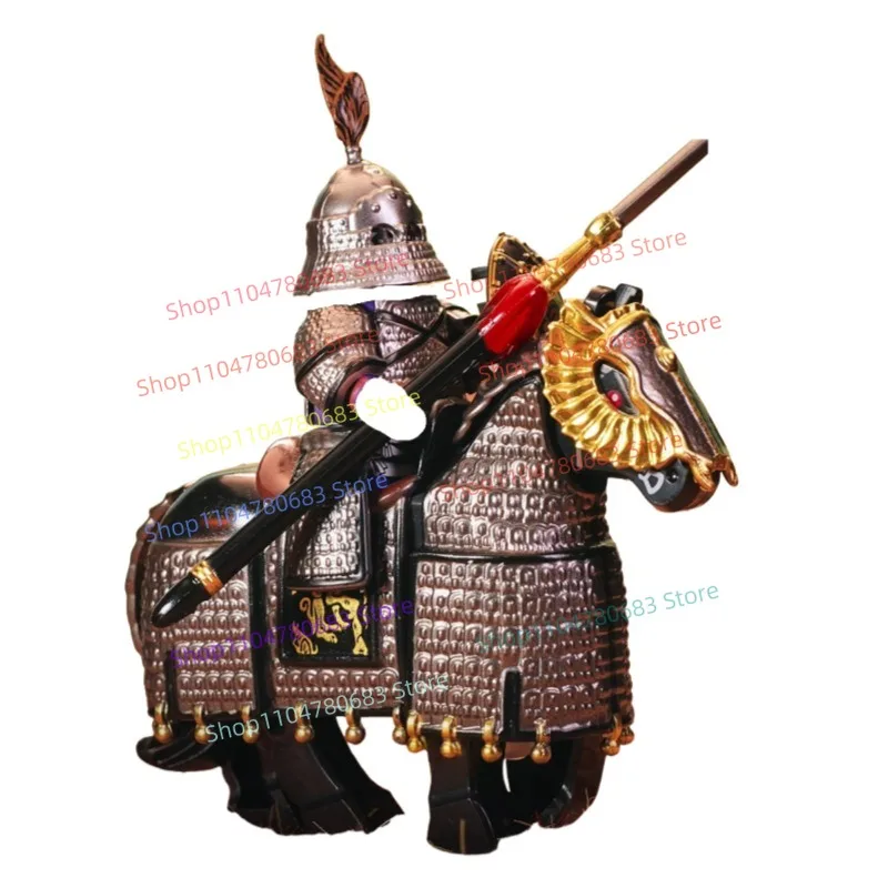 

Строительные блоки MOC, плавающая пагода, кавалерия, мини-фигурка, сборная модель, мультяшные аксессуары в стиле аниме, игрушечная фигурка, подарок, коллекционная