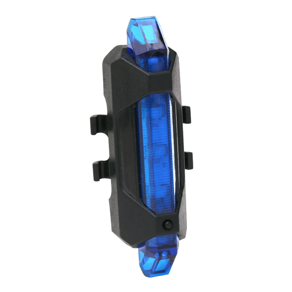 USB Charging Bicycle Warning Tail Light Bicycle Charging Tail Light Outdoor Riding LED Highlight Bicycle Light Blue