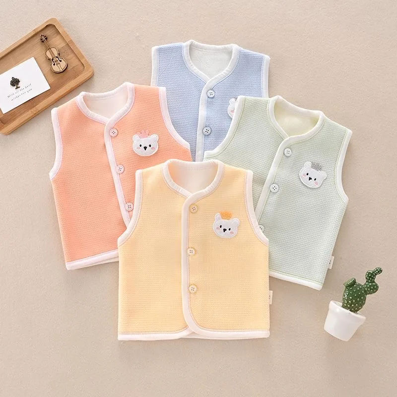 

Детский жилет, тонкий бархатный жилет для новорожденных, внешний модный детский теплый кардиган, милый топ для маленьких мальчиков