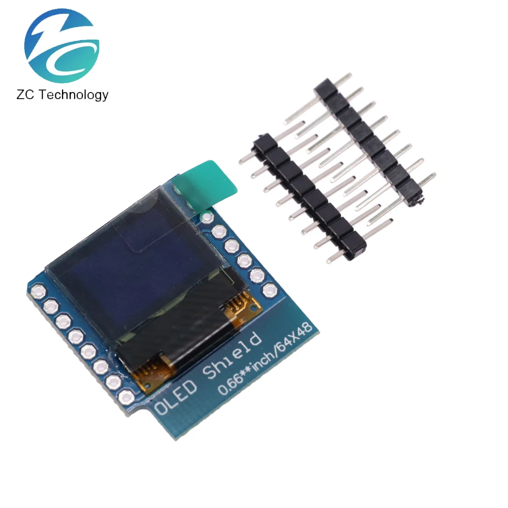 0.66 inch OLED Display Module for WEMOS D1 MINI ESP32 Module Arduino AVR STM32 64x48 0.66