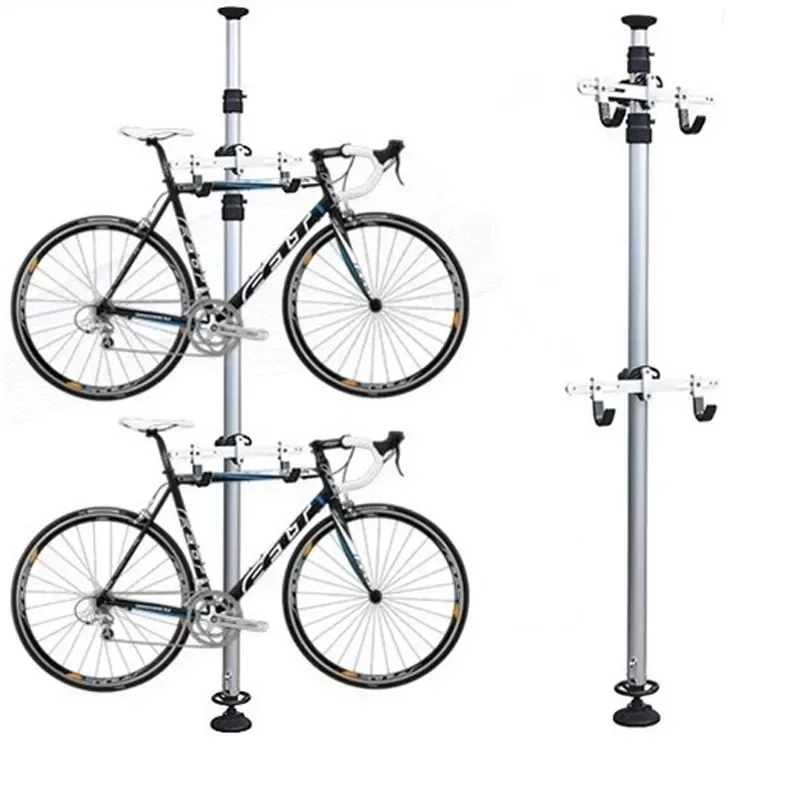 Bicycle stand tall column wall hanger balance car display hook road car vertical parking rack
