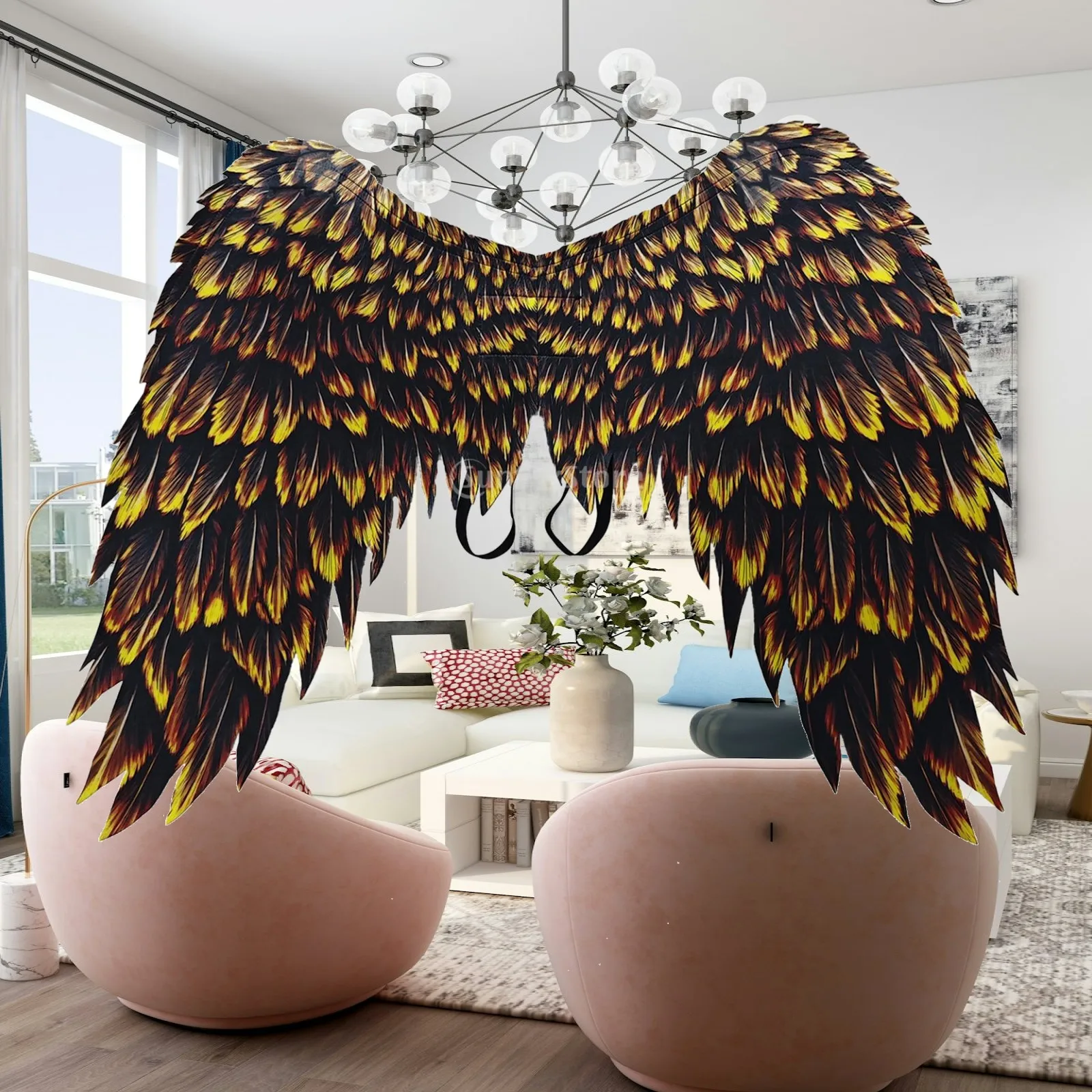 Photography Angles - Halloween Capes Wing 3D Printed Feathers