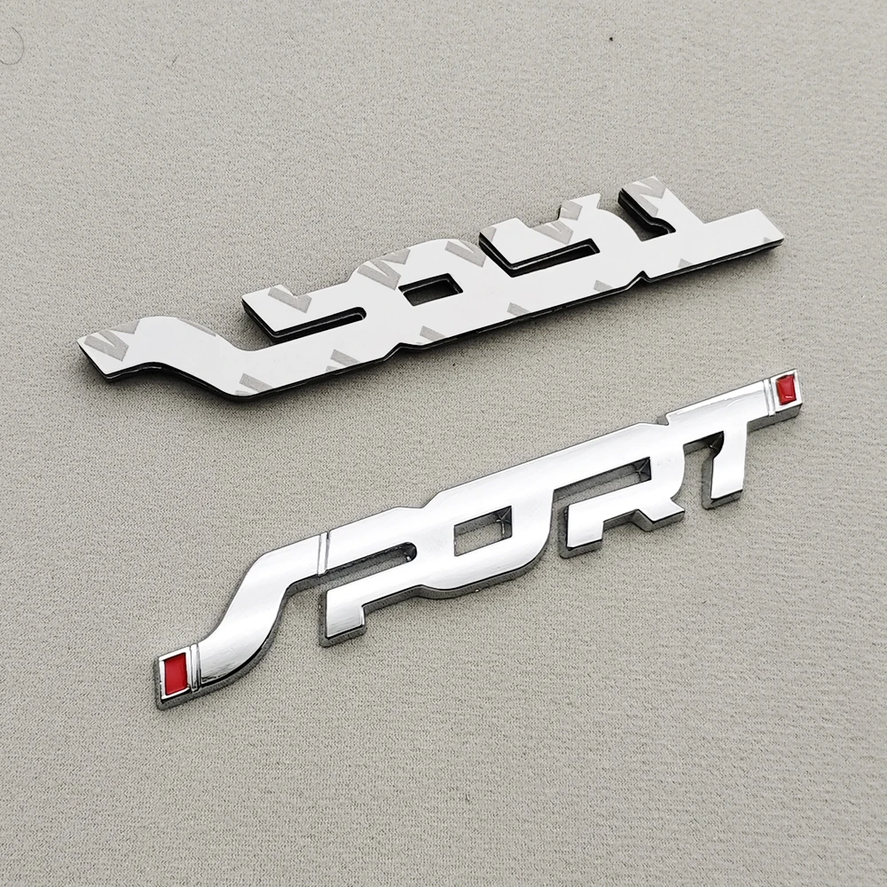 3D Metal Car Badge Sport Logo Emblem Accessories Sticker Trunk For Ford Bronco Explorer Courier Eco Equator Edge Fiesta Transit