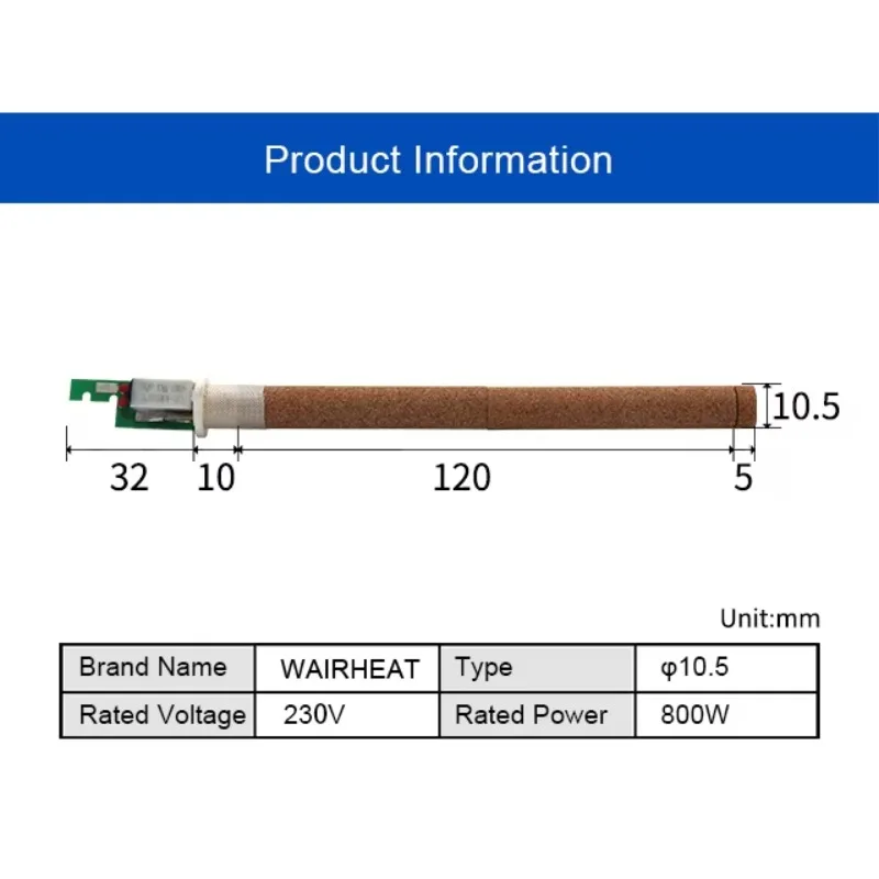 230V 800W MINI Ceramic Heating Core Heater Accessories for Milk Packaging Hot air Heater