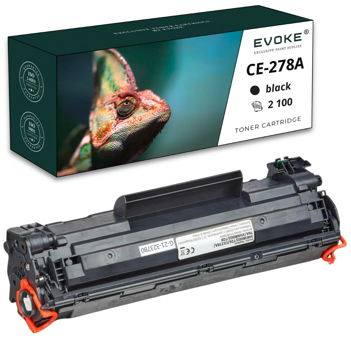 Evoke Compatibele Toner voor Hp Ce-278A Ce278A 78A 278A Zwart 2100 Pagina's P1606Dn M1536Dnf M1536Mfp