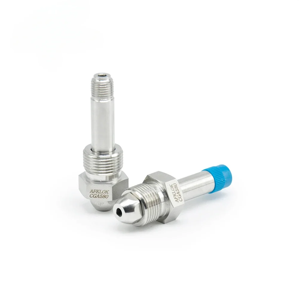 

Stainless Steel 316 1/4NPT Male X CGA320CGA330CGA580 Cylinder Fitting or Connecting Helium, nitrogen and oxygen cylinders tools