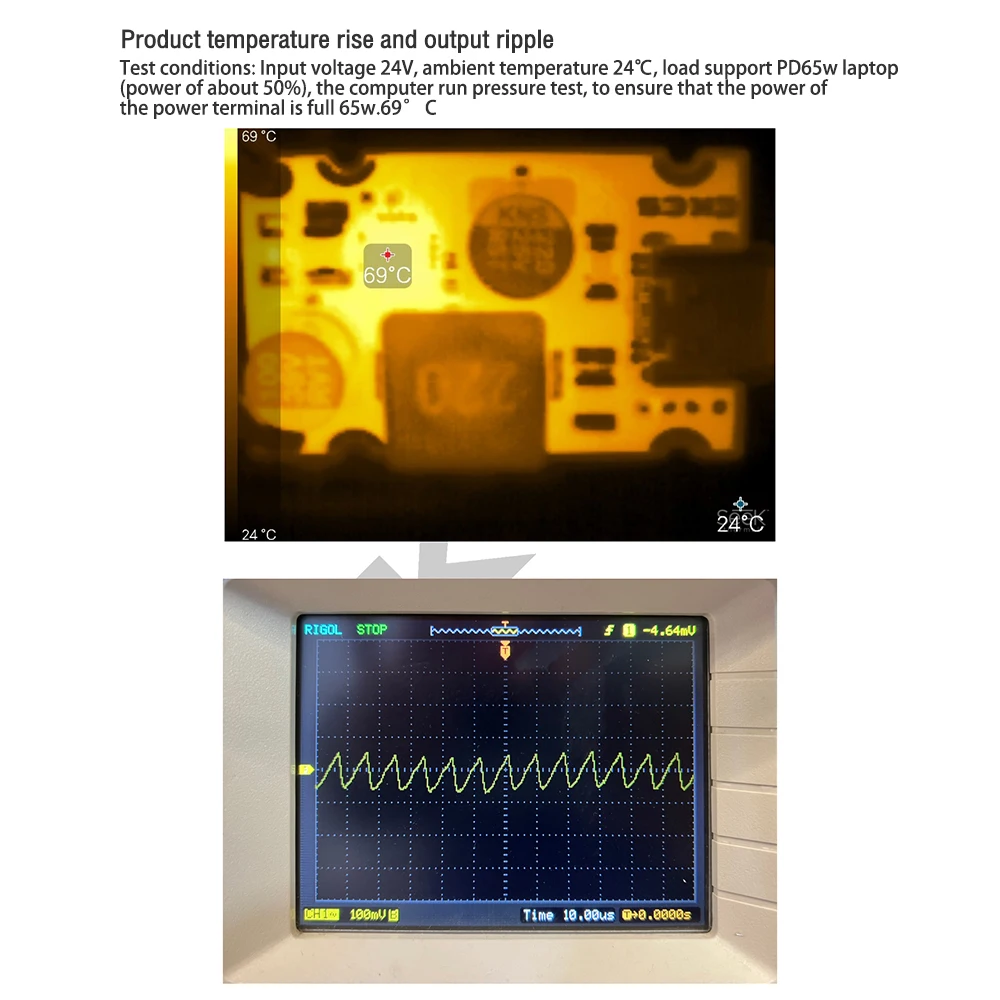 QC4.0 QC3.0 Type-C USB PD65W Fast Charging Adapter Module DC8-32V 3.25A 65W Step Down Module For Huawei SCP/FCP Apple PD