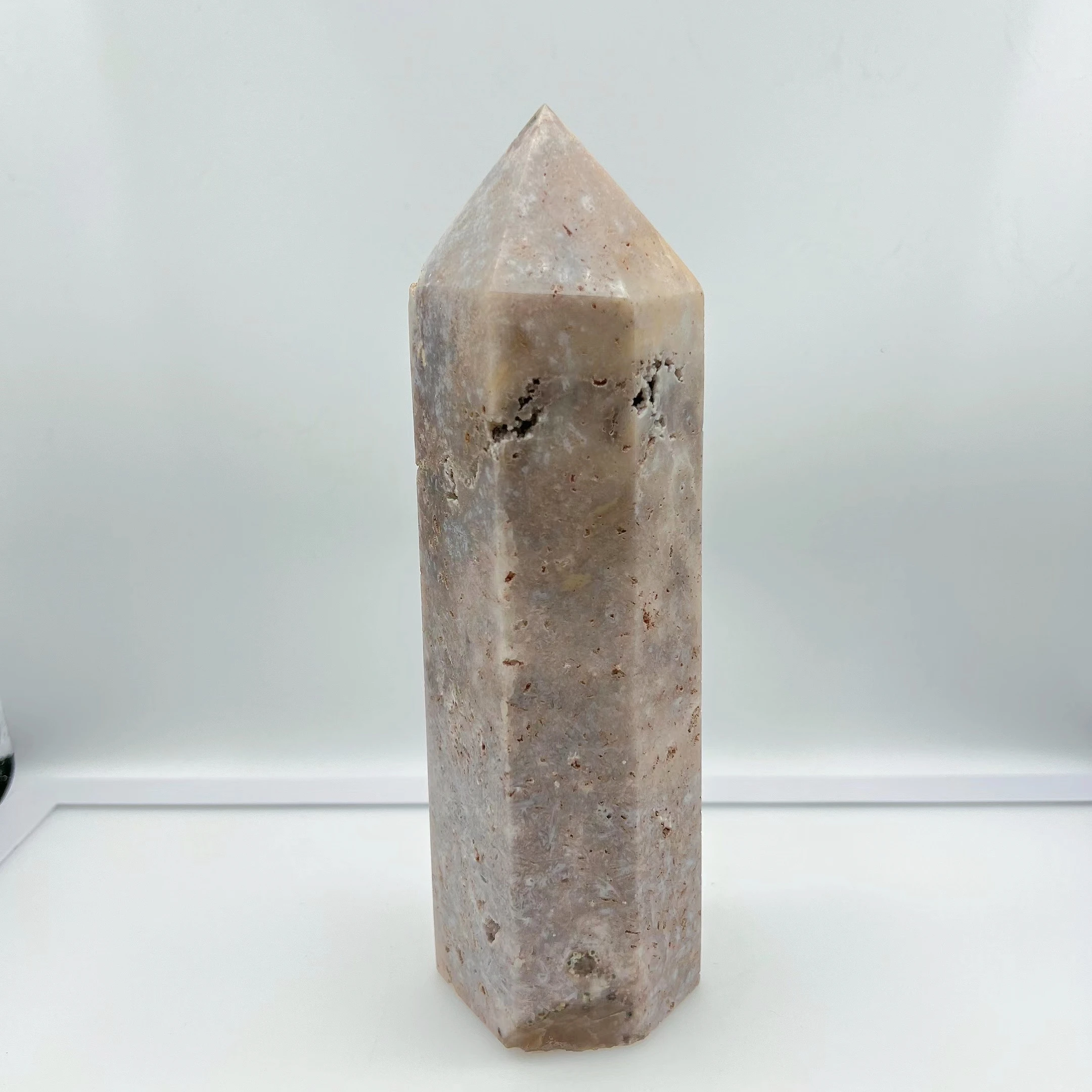 

Natural Pink Amethyst Crystal Tower Wand Point Mineral Room Decoration Stones Energy Spiritual Meditation and Healing Crystals