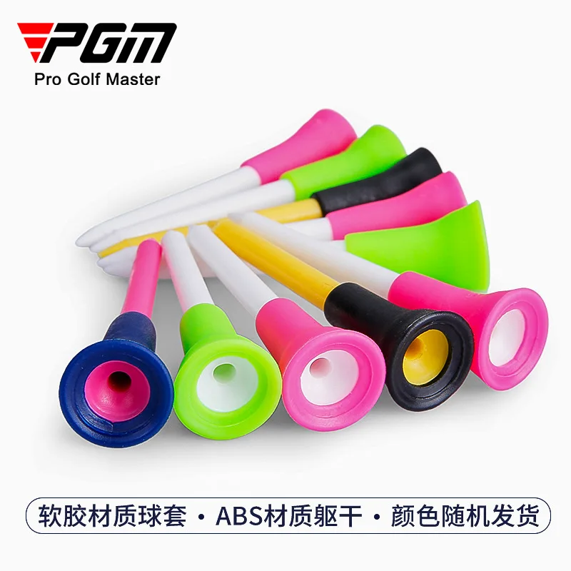 PGM Golf Balls Tee Soft Rubber Sleeve 74mm 10pcs QT013