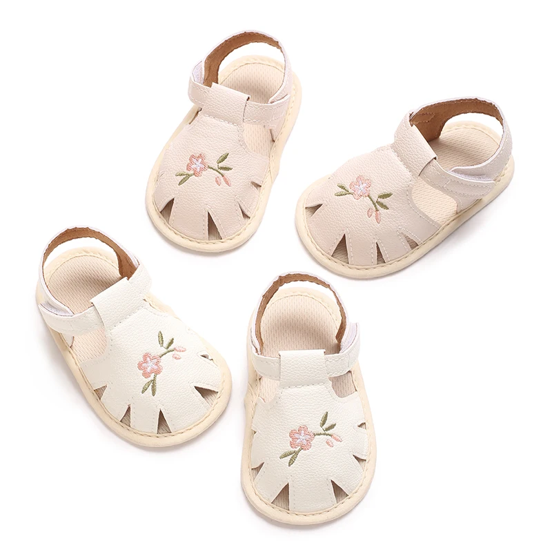 New 0-12M Cute Embroidered Printed Pre school Princess Shoes First Walker Baby Bed Newborn Princess Shoes Baby Shoes