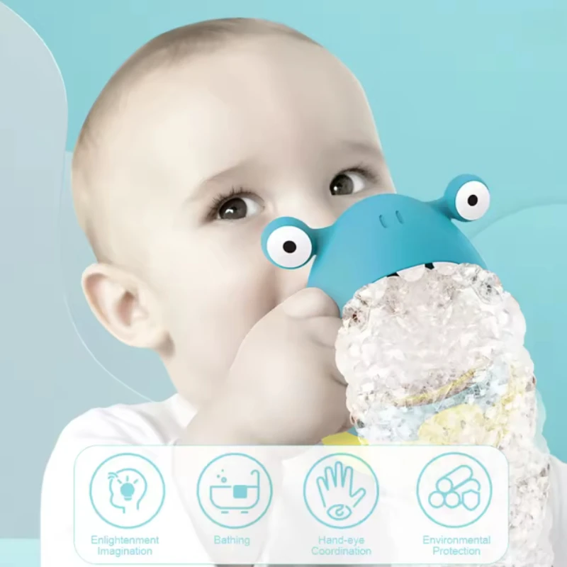 

Bubble Bath Machine Bubble-Blowing Baby Bath Toy Cartoon Shark and Crab Bath & Pool Toy Foam Maker for Infant Outdoor Water Play