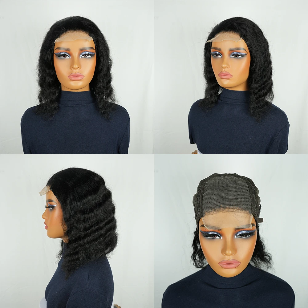 Women's 4x4 Lace Front Brazilian Water Wave Wig