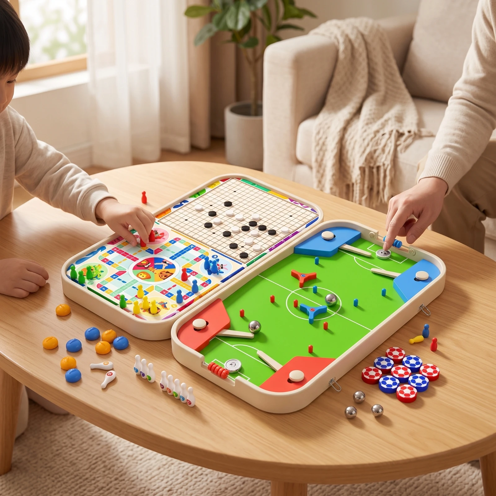 Football Board Game Fast-Paced Tabletop Football Game Rectangular Competitive for Families, Indoor Entertainment, Playrooms