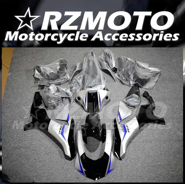 

New ABS Motorcycle Fairings Kit Fit for YAMAHA YZF - R1 R1m 2015 2016 2017 2018 2019 15 16 17 18 19 Bodywork Set Black Silver