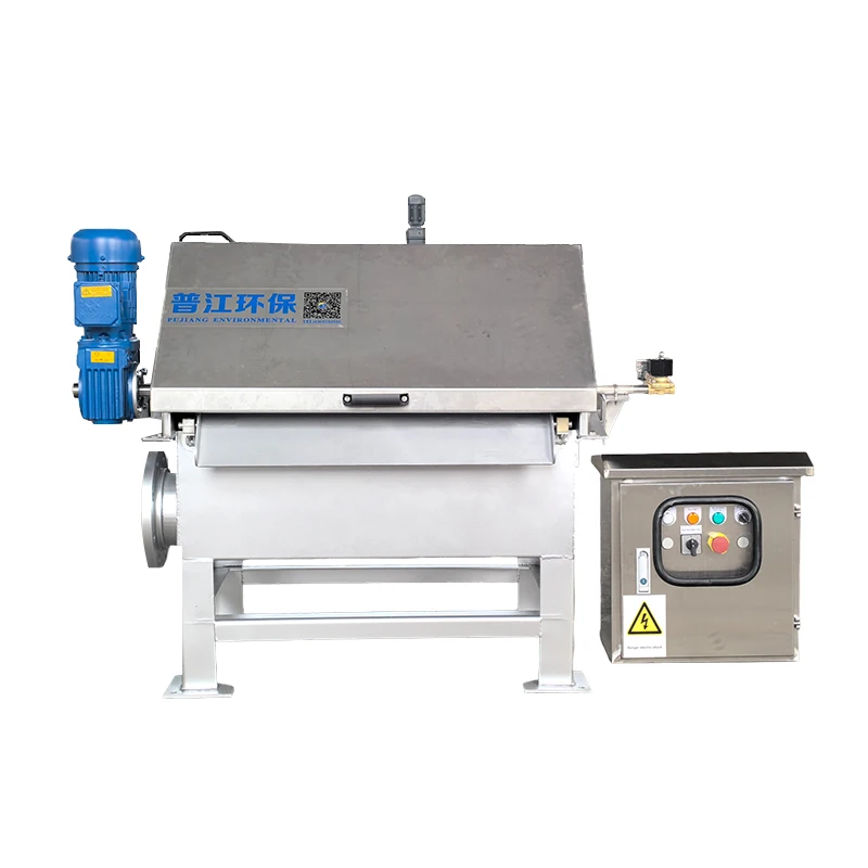 High Performance External Feed Rotary Stainless Steel Drum Filter PLC Motor Engine Schn eider/Omr on For Factory Farm Water