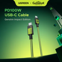 UGREEN Genshin Impact Edition PD 100W USB-C to USB-C Cable Fast Charging USB C Cable for Samsung iPhone 16 15 Type C Cord