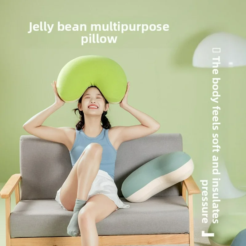 

1pc The sugar bean neck pillow fits the neck well, relieves fatigue, and is soft, comfortable and breathable for deep sleep