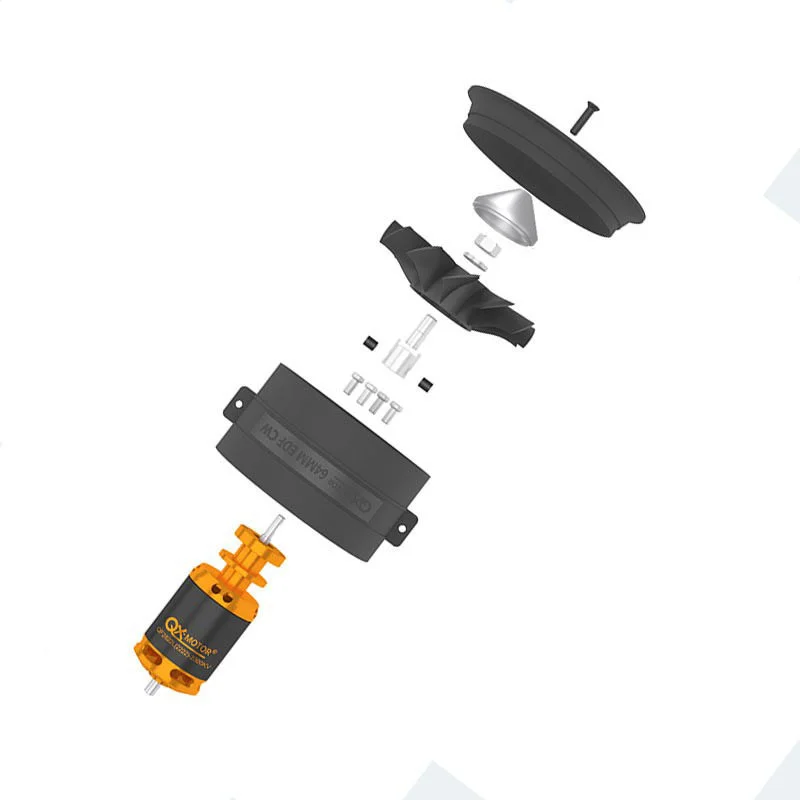 Quanxi Professional Edition 64 Channel 12-Blade Fan Reversible Propeller Remote Control Aircraft Brushless Motor QF2822 Violent