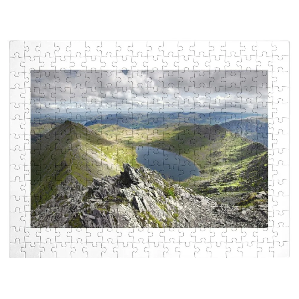 

Light and Shadows on Striding Edge and Catstycam, Helvellyn Summit Jigsaw Puzzle Wooden Jigsaw Puzzle Custom Puzzles With Photo