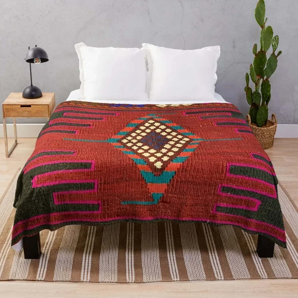

Decorative Kilim, Navaho Weave, Woven Textile Throw Blanket Soft Warm Blanket Gift for Grandparents