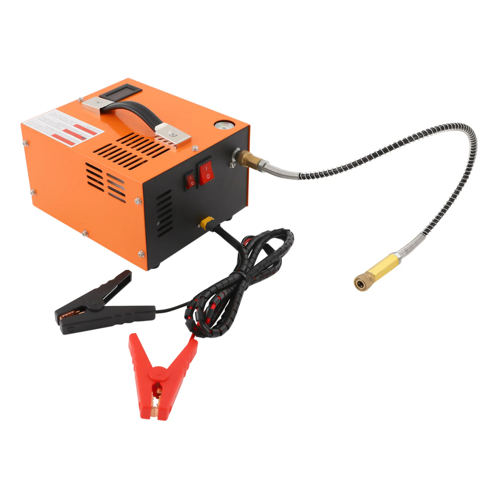 

Компрессор для пневматики из нержавеющей стали 4500 фунтов/кв. дюйм (30 МПа), 20*17*12 см, с трансформатором для пневматических ружей PCP и пейнтбольных баллонов, 300 Вт