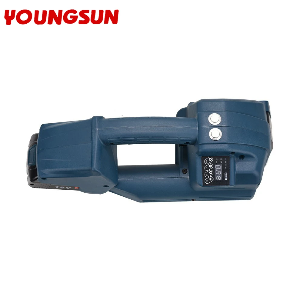 Batteria automatica a grande forza di tensione Pp Pet Q2 13-16mm Strumento di reggiatura per batteria piccola senza pulsanti portatile