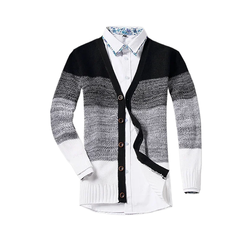 

2023 Spring New Men's Sweaters Fashion Slim Fit Korean Edition Fashion Cardigan Men's Knitted Cardigan Fashion Thread