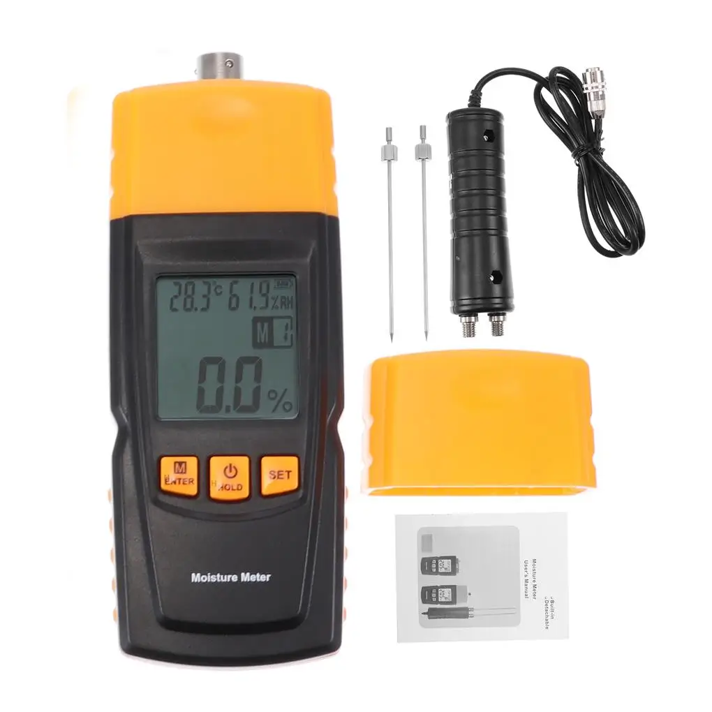 Wood Moisture Meter Digital Humidity Tester Portable Wood Moisture Meter GM620 2~70% Electrical Woodworking Hygrometer